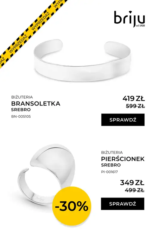 BEST SALE - gazetka promocyjna Briju | Ostatnie dni wyprzedaży do -70% od środy 18.02 do soboty 28.02 - strona 7