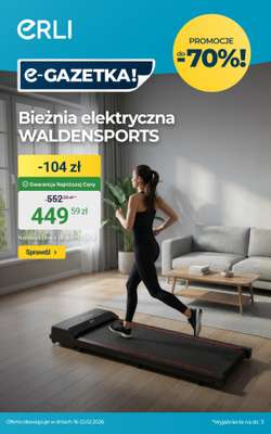 ERLI - gazetka promocyjna Mega rabaty do Twojego domu – meble, wyposażenie i elektronika taniej! od środy 18.02 do niedzieli 22.02