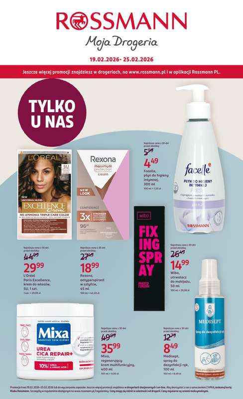 Rossmann - gazetka promocyjna Gazetka od czwartku 19.02 do środy 25.02