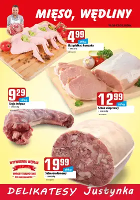 Delikatesy Justynka - gazetka promocyjna Plakaty promocyjne od czwartku 19.02 do niedzieli 22.02 - strona 2