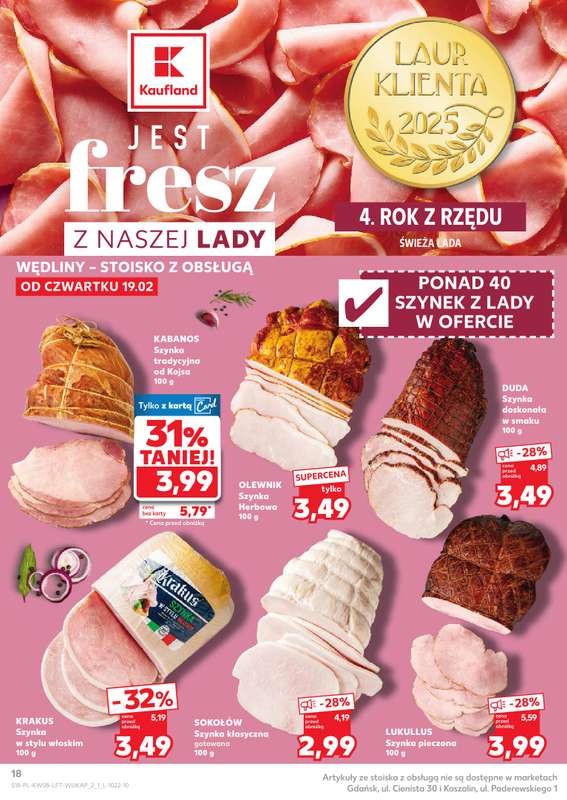 Kaufland - gazetka promocyjna Oferta Kaufland od czwartku 19.02 do środy 25.02 - strona 18
