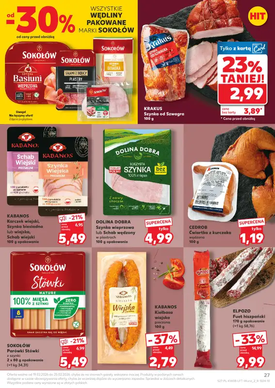Kaufland - gazetka promocyjna Oferta Kaufland od czwartku 19.02 do środy 25.02 - strona 27