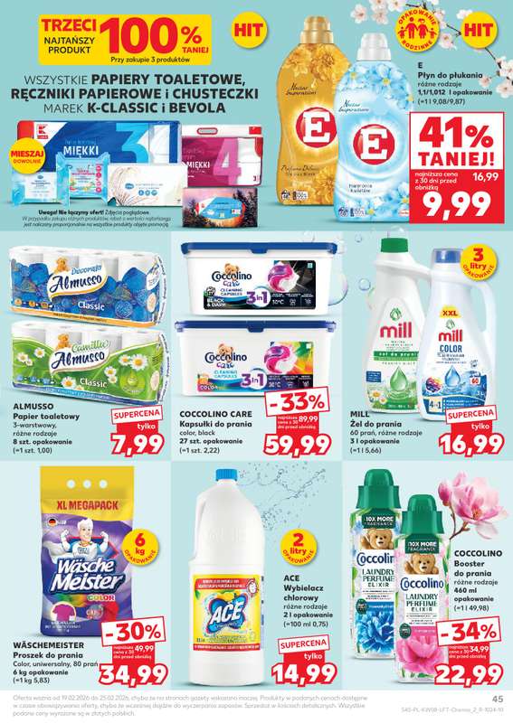 Kaufland - gazetka promocyjna Oferta Kaufland od czwartku 19.02 do środy 25.02 - strona 45