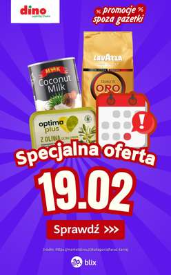 Dino - gazetka promocyjna Specjalna oferta na 19.02.2026 - promocje spoza gazetki od czwartku 19.02 do czwartku 19.02