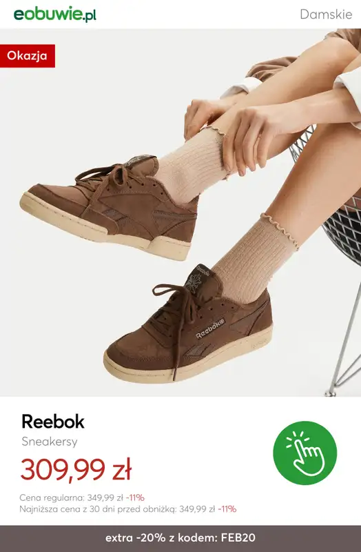 eobuwie.pl - gazetka promocyjna -20% na wybrane buty i torebki przy zakupie 2 rzeczy od czwartku 19.02 do poniedziałku 23.02 - strona 14