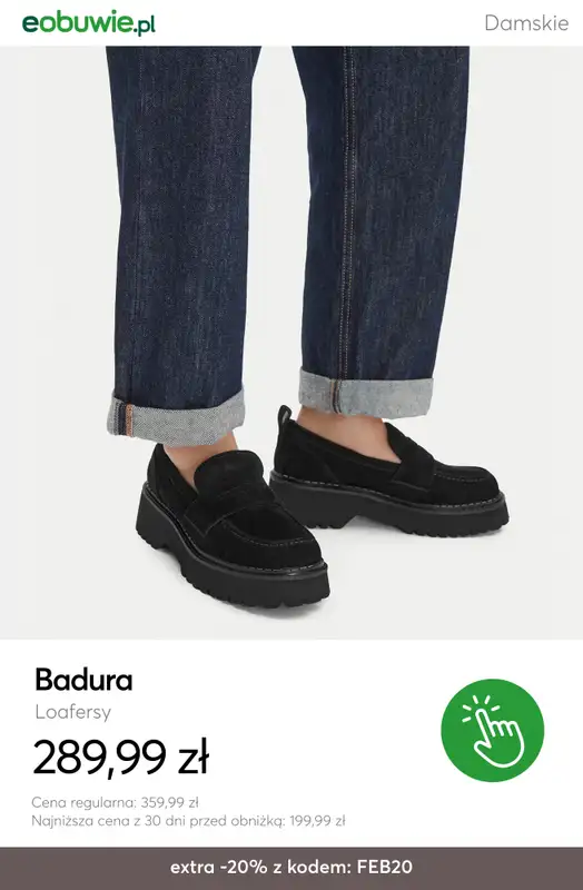 eobuwie.pl - gazetka promocyjna -20% na wybrane buty i torebki przy zakupie 2 rzeczy od czwartku 19.02 do poniedziałku 23.02 - strona 13