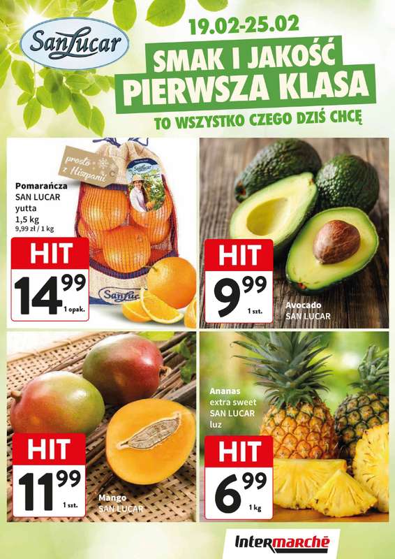 Intermarche - gazetka promocyjna Świeży kram od czwartku 19.02 do środy 25.02