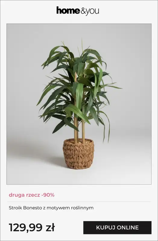 home&you - gazetka promocyjna Druga rzecz -90% od czwartku 19.02 do wtorku 24.02 - strona 7