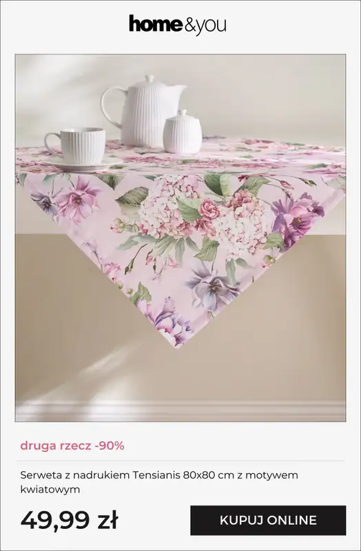 home&you - gazetka promocyjna Druga rzecz -90% od czwartku 19.02 do wtorku 24.02 - strona 10