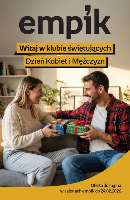 Empik - gazetka promocyjna Katalog: Dzień kobiet i Mężczyzn od soboty 14.02 do wtorku 24.02