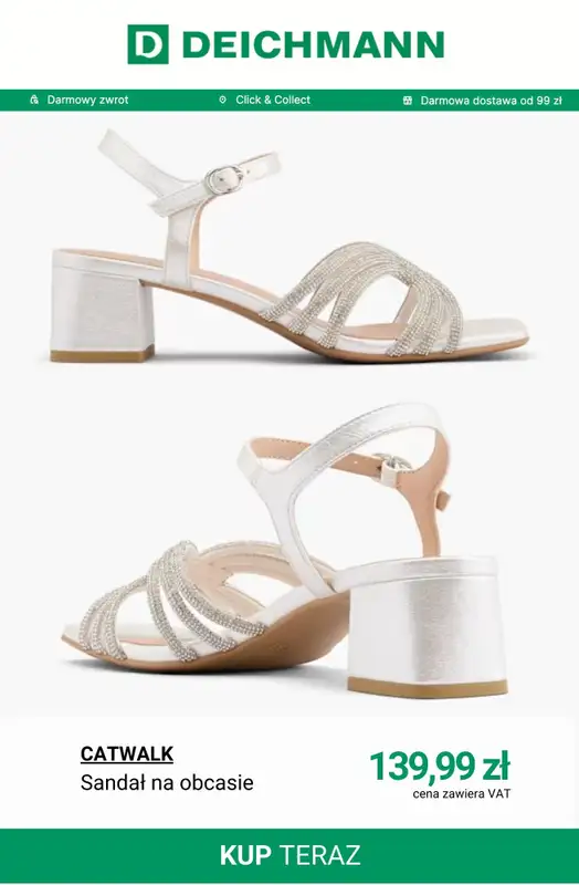Deichmann - gazetka promocyjna Buty ślubne damskie od czwartku 19.02  - strona 9