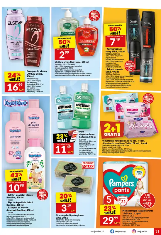 Twój Market - gazetka promocyjna Gazetka od środy 18.02 do wtorku 24.02 - strona 31