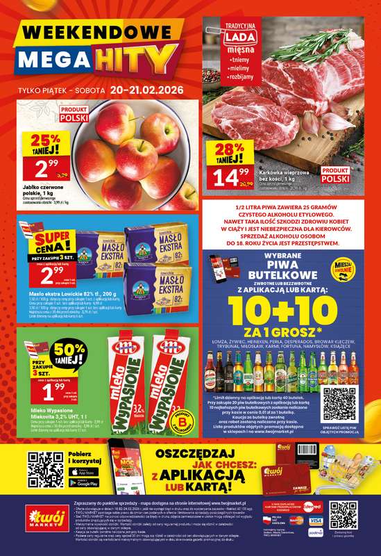 Twój Market - gazetka promocyjna Gazetka od środy 18.02 do wtorku 24.02 - strona 32