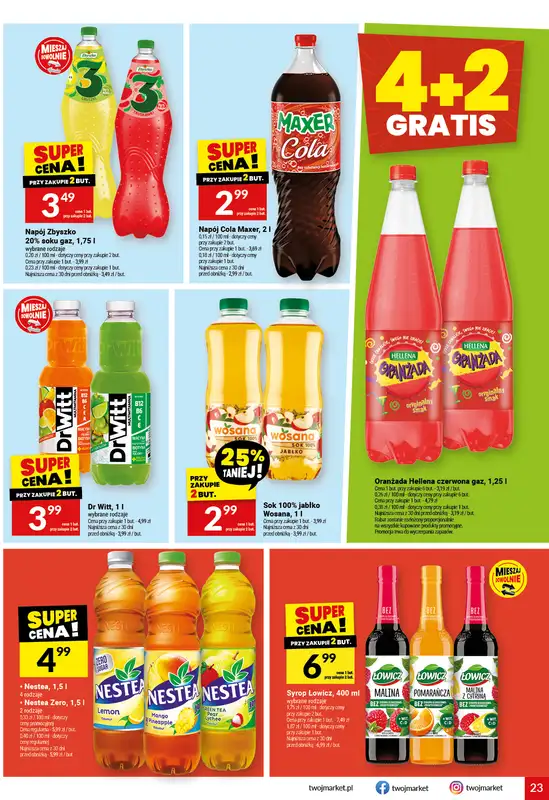 Twój Market - gazetka promocyjna Gazetka od środy 18.02 do wtorku 24.02 - strona 23