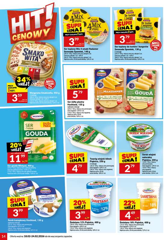 Twój Market - gazetka promocyjna Gazetka od środy 18.02 do wtorku 24.02 - strona 14