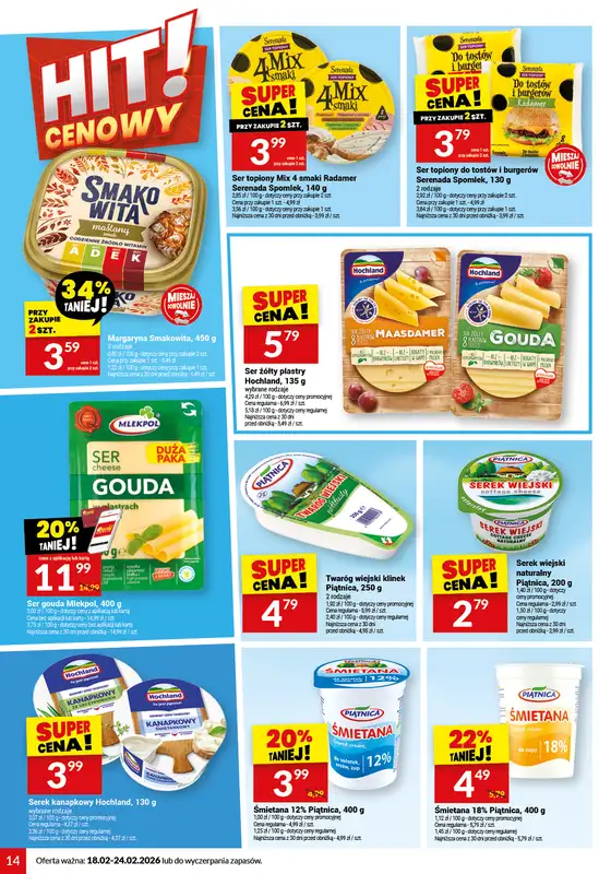 Twój Market - gazetka promocyjna Gazetka od środy 18.02 do wtorku 24.02 - strona 14