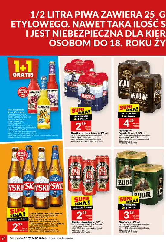 Twój Market - gazetka promocyjna Gazetka od środy 18.02 do wtorku 24.02 - strona 24