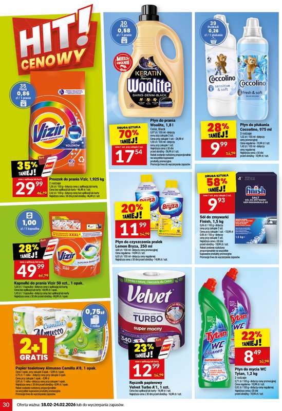 Twój Market - gazetka promocyjna Gazetka od środy 18.02 do wtorku 24.02 - strona 30