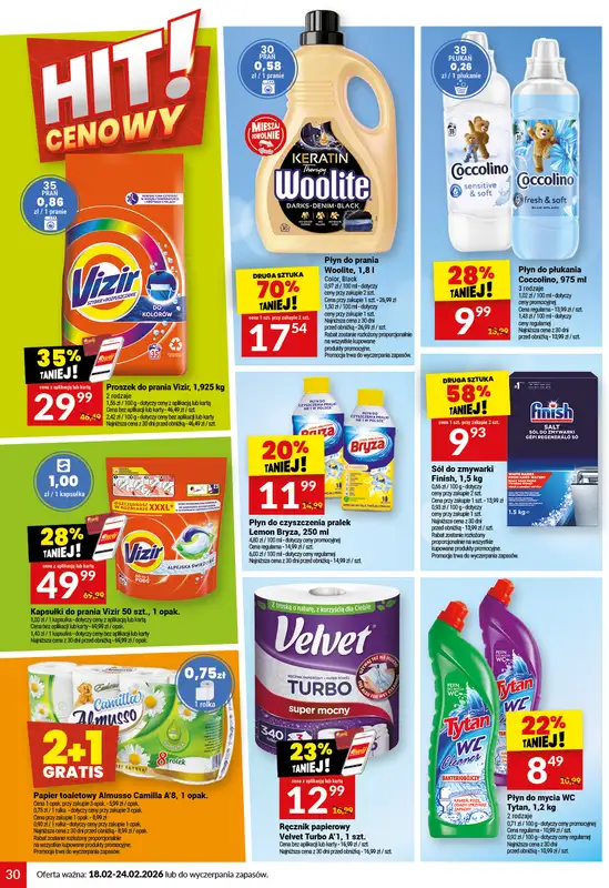 Twój Market - gazetka promocyjna Gazetka od środy 18.02 do wtorku 24.02 - strona 30