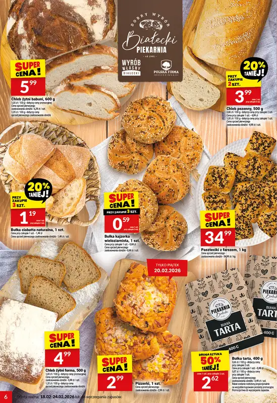 Twój Market - gazetka promocyjna Gazetka od środy 18.02 do wtorku 24.02 - strona 6