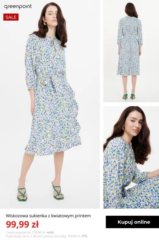 Greenpoint - gazetka promocyjna Sukienki do -60% – znajdź idealną na wiosnę od czwartku 19.02  - strona 7