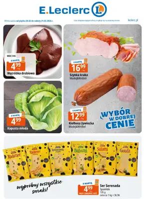 Leclerc - gazetka promocyjna Oferta weekendowa od piątku 20.02 do soboty 21.02