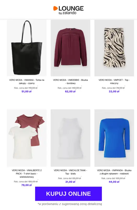 Lounge by Zalando - gazetka promocyjna Do -73% Vero Moda od czwartku 19.02 do niedzieli 22.02 - strona 5