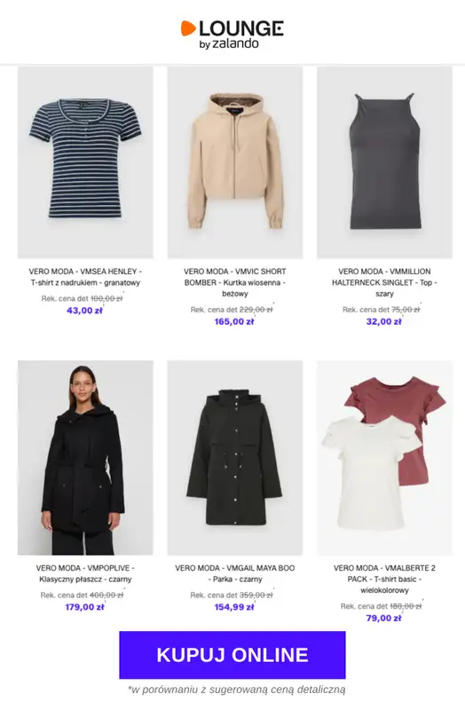 Lounge by Zalando - gazetka promocyjna Do -73% Vero Moda od czwartku 19.02 do niedzieli 22.02 - strona 10