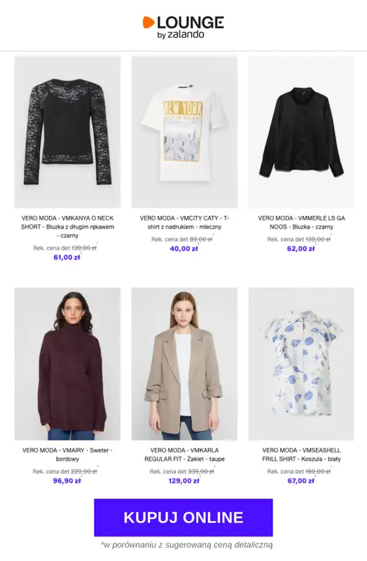Lounge by Zalando - gazetka promocyjna Do -73% Vero Moda od czwartku 19.02 do niedzieli 22.02 - strona 6