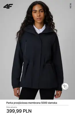 4F - gazetka promocyjna Kurtki damskie przejściowe - nowości i okazje od czwartku 19.02  - strona 7