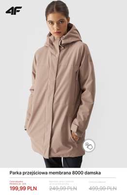 Parka przejściowa membrana 8000 damska