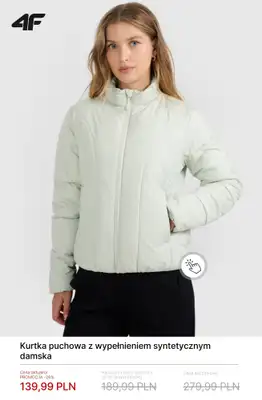 4F - gazetka promocyjna Kurtki damskie przejściowe - nowości i okazje od czwartku 19.02  - strona 9