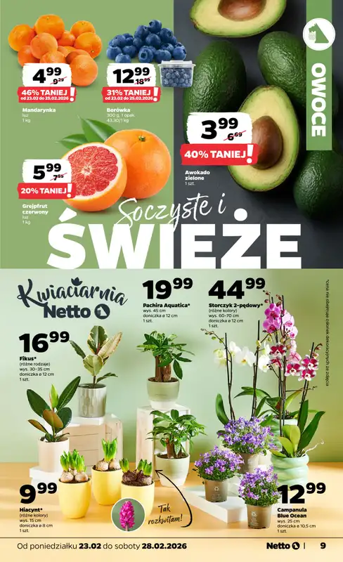 Netto - gazetka promocyjna Gazetka od poniedziałku 23.02 do soboty 28.02 - strona 9