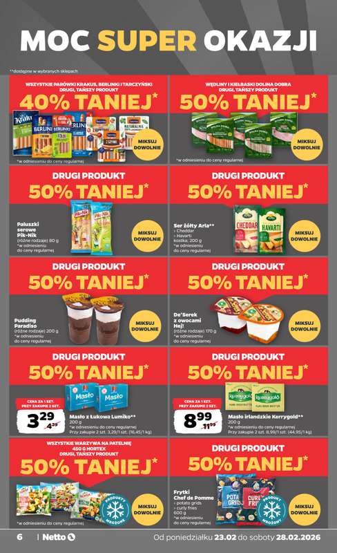Netto - gazetka promocyjna Gazetka od poniedziałku 23.02 do soboty 28.02 - strona 6