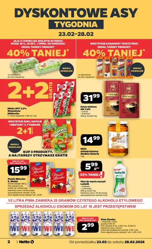 Netto - gazetka promocyjna Gazetka od poniedziałku 23.02 do soboty 28.02 - strona 2