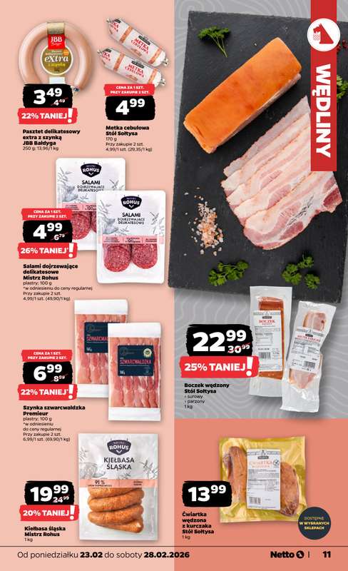 Netto - gazetka promocyjna Gazetka od poniedziałku 23.02 do soboty 28.02 - strona 11