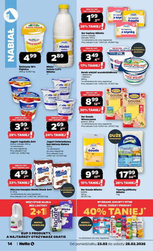 Netto - gazetka promocyjna Gazetka od poniedziałku 23.02 do soboty 28.02 - strona 14