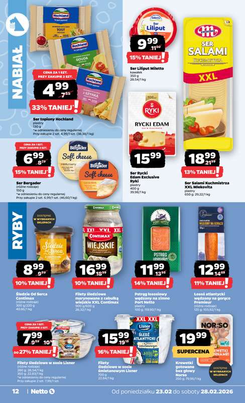 Netto - gazetka promocyjna Gazetka od poniedziałku 23.02 do soboty 28.02 - strona 12