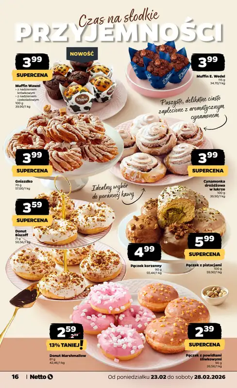 Netto - gazetka promocyjna Gazetka od poniedziałku 23.02 do soboty 28.02 - strona 16
