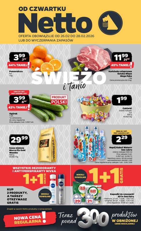 Netto - gazetka promocyjna Gazetka  do soboty 28.02