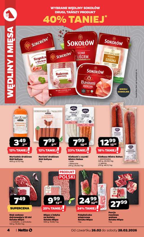 Netto - gazetka promocyjna Gazetka  do soboty 28.02 - strona 4