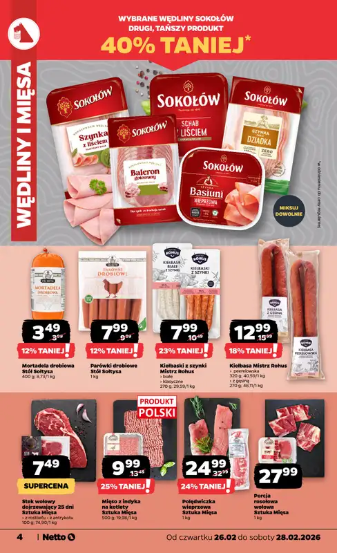 Netto - gazetka promocyjna Gazetka  do soboty 28.02 - strona 4