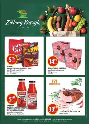 Zielony Koszyk - gazetka promocyjna Gazetka od czwartku 19.02 do soboty 28.02