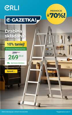 ERLI - gazetka promocyjna Majsterkuj i remontuj oszczędniej z ERLI! od piątku 20.02 do niedzieli 22.02