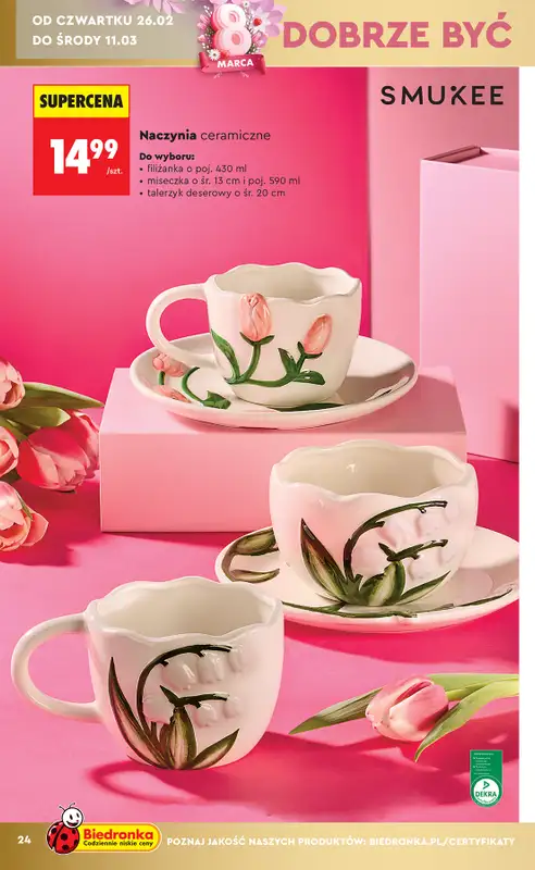 Biedronka - gazetka promocyjna Hity i inspiracje, od 21.02 od soboty 21.02 do środy 11.03 - strona 24