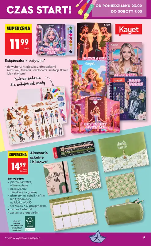 Biedronka - gazetka promocyjna Hity i inspiracje, od 21.02 od soboty 21.02 do środy 11.03 - strona 9