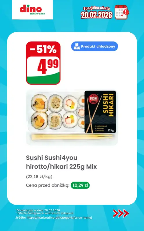 Dino - gazetka promocyjna Specjalna oferta na 20.02.2026 - promocje spoza gazetki od piątku 20.02 do piątku 20.02 - strona 12