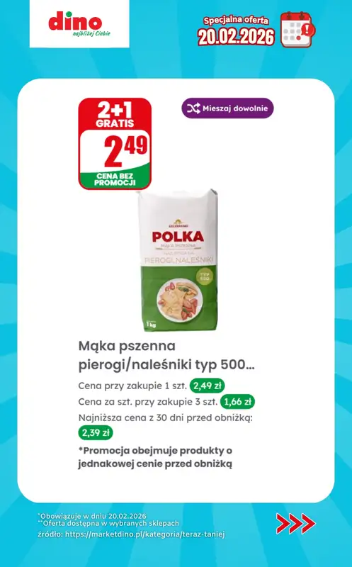 Dino - gazetka promocyjna Specjalna oferta na 20.02.2026 - promocje spoza gazetki od piątku 20.02 do piątku 20.02 - strona 10