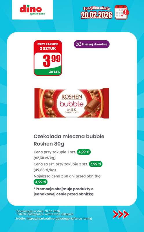 Dino - gazetka promocyjna Specjalna oferta na 20.02.2026 - promocje spoza gazetki od piątku 20.02 do piątku 20.02 - strona 8