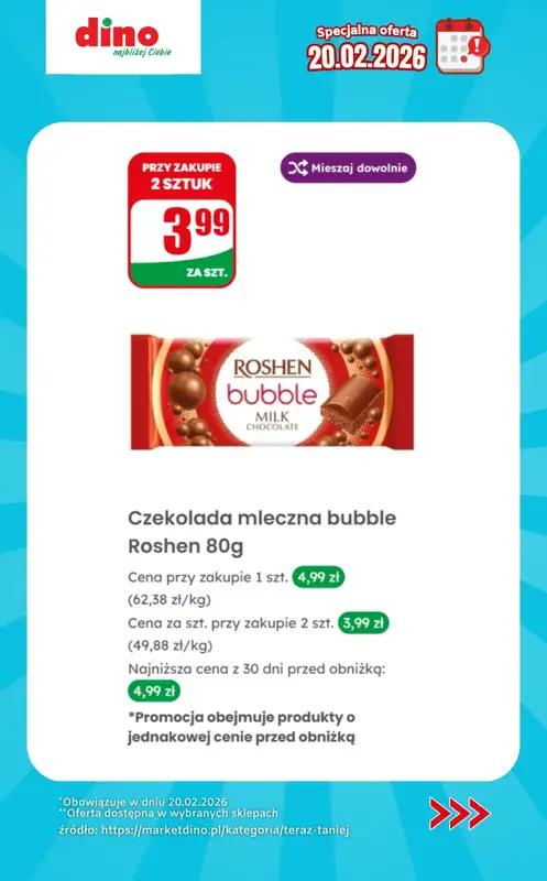 Dino - gazetka promocyjna Specjalna oferta na 20.02.2026 - promocje spoza gazetki od piątku 20.02 do piątku 20.02 - strona 8